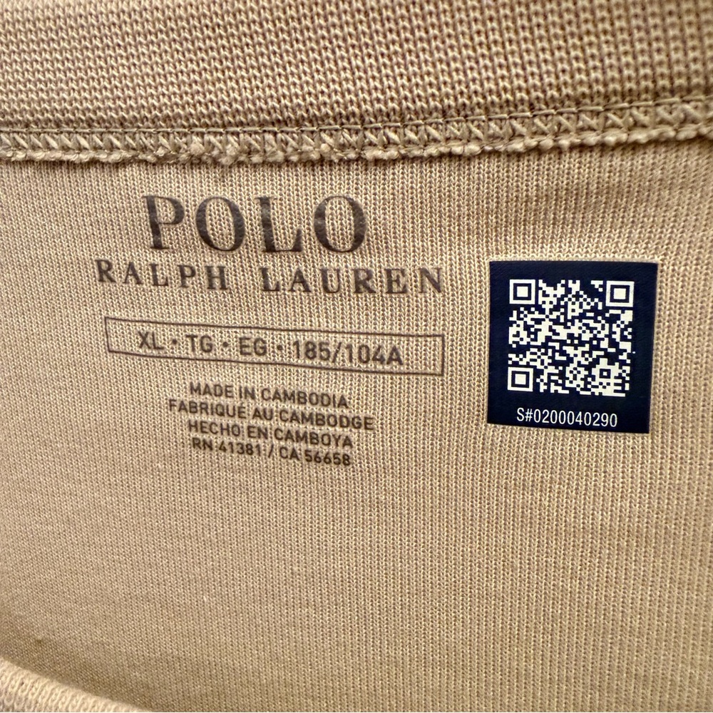 Polo by Ralph Lauren Men's Double-Knit pocketed sweatshirt. Size XL - Picture 4 of 7